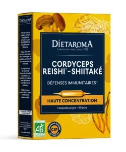 C.I.P. Cordyceps Reishi Shiitaké BIO, 20&nbsp;ampoules